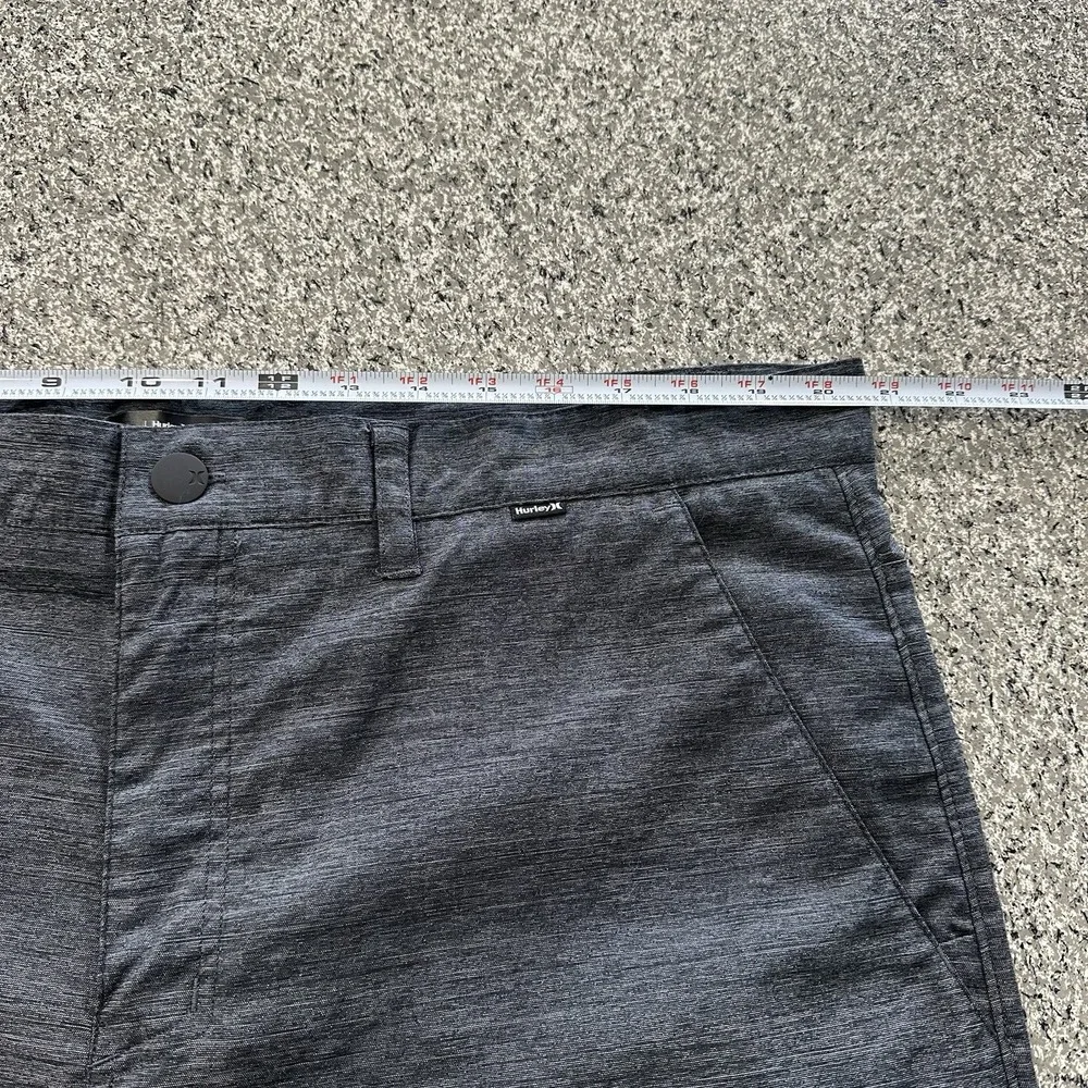Hurley Pants Mens 40x31 Chino Tech Commuter Traveler Flat Front Straight Gray